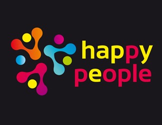 Projekt graficzny logo dla firmy online happy people